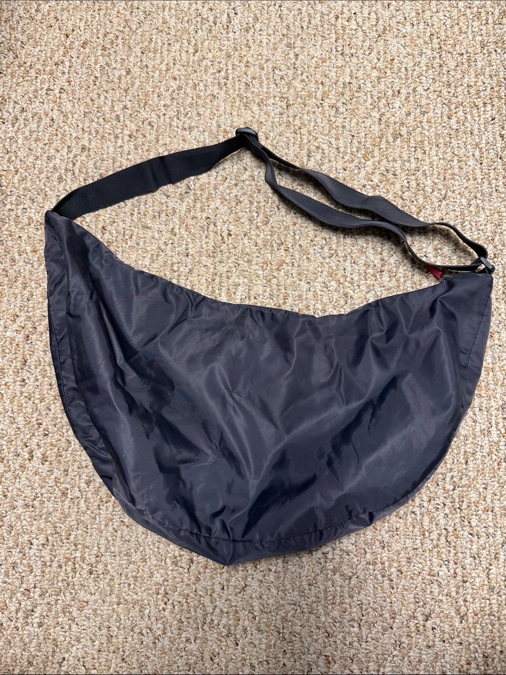 Fila Black Crescent Nylon Shoulder Bag